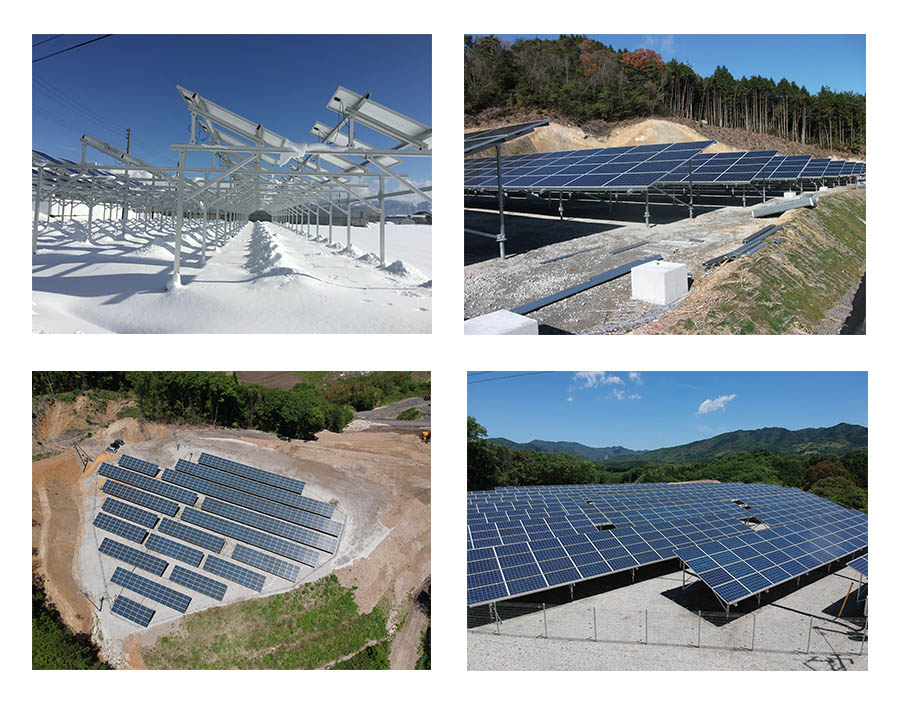 Custodia del sistema di montaggio solare con vite di terra