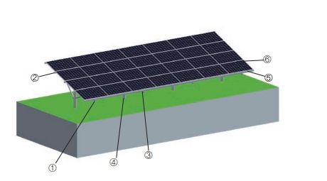 terreno di montaggio su palo solare