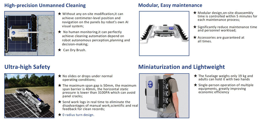 solar panel cleaning robot benefits