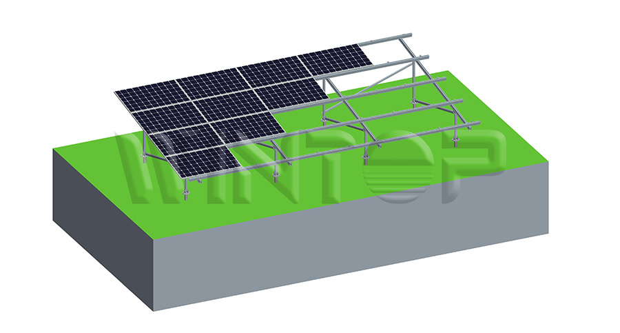 Sistema di montaggio solare con vite di terra