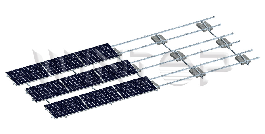 Struttura di montaggio solare di zavorra