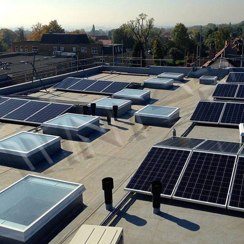 sistema di zavorra solare per tetti piani
