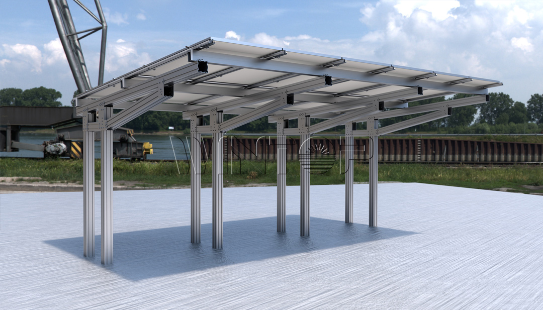 Solar Powered Carport Bracket