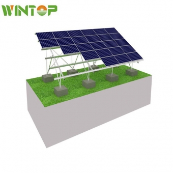 concrete solar ground mount system