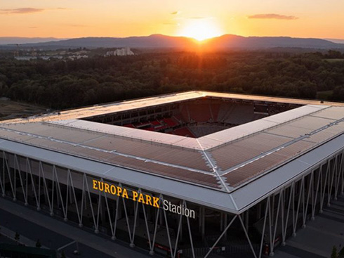 Completato il secondo impianto fotovoltaico più grande del mondo sul tetto dello stadio
