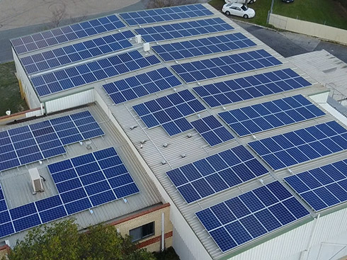 Staffa fotovoltaica per tetto in lamiera da 100KW in Australia