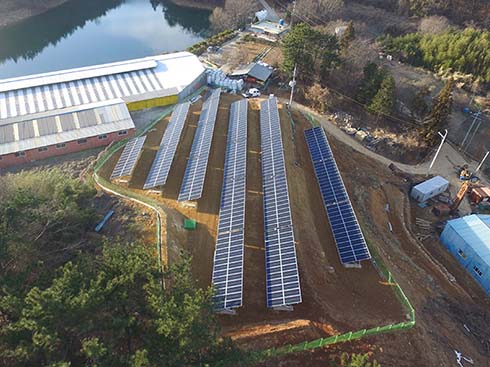 199.Sistemi di montaggio a terra fotovoltaici da 26KW in Corea
