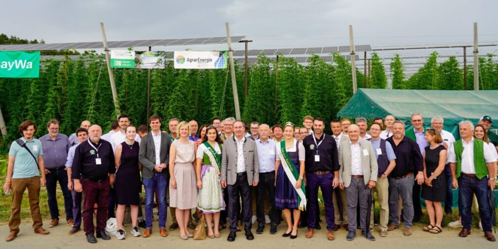 La Germania costruisce impianti fotovoltaici agricoli per la coltivazione del luppolo