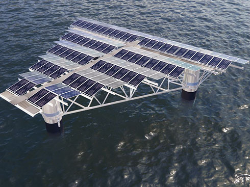 Il primo progetto dimostrativo solare galleggiante offshore del Giappone